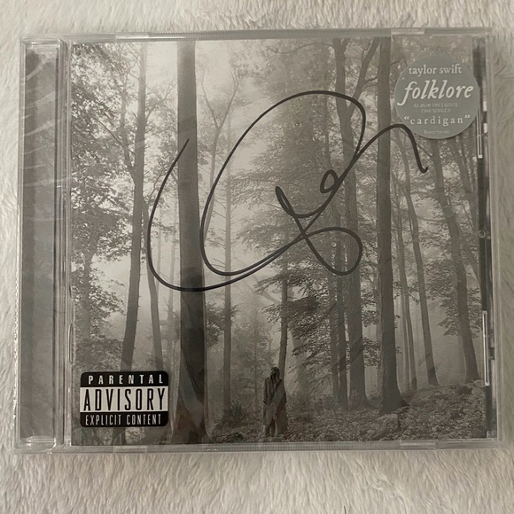 Taylor Swift Other - Taylor Swift Folklore Signed CD in Black and White